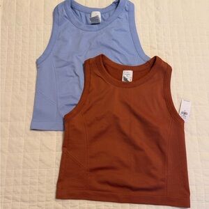 NWT Old Navy Fluid Seamless Fitted Crop Tank Top Set